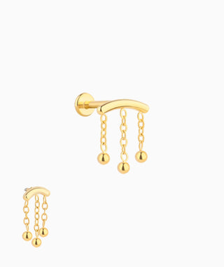 Cool Chain Flatback Earring - OumoJewelry