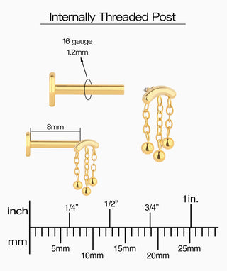 Cool Chain Flatback Earring - OumoJewelry