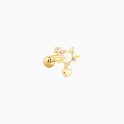 Angel Heart stud - OhmoJewelry