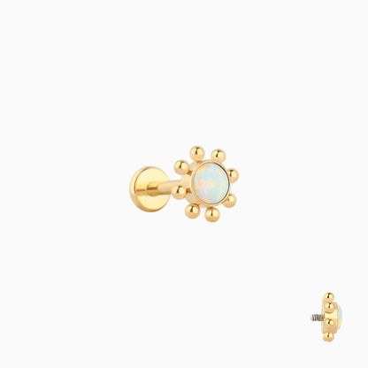 Opal Sun Stud - OhmoJewelry