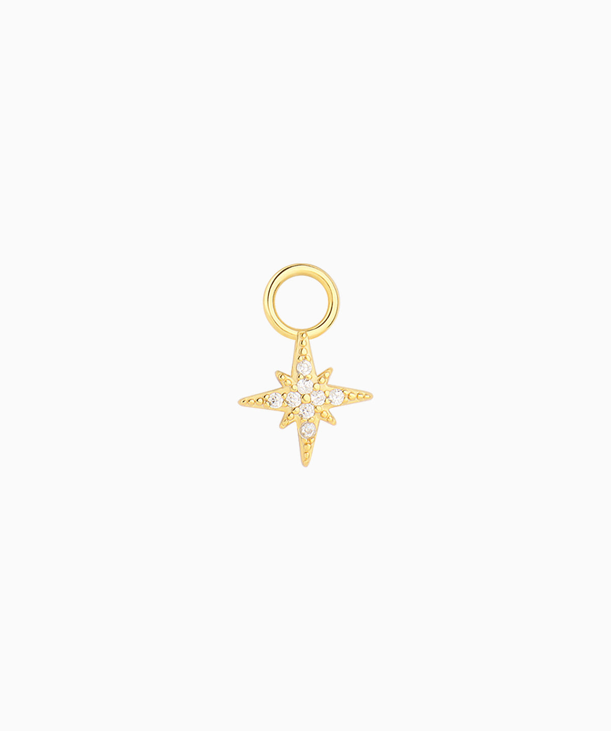 Shiny Star Charm - Sterling Silver 925 - Oumo Jewelry