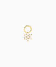 Shiny Flower Charm - Sterling Silver 925 - Oumo Jewelry