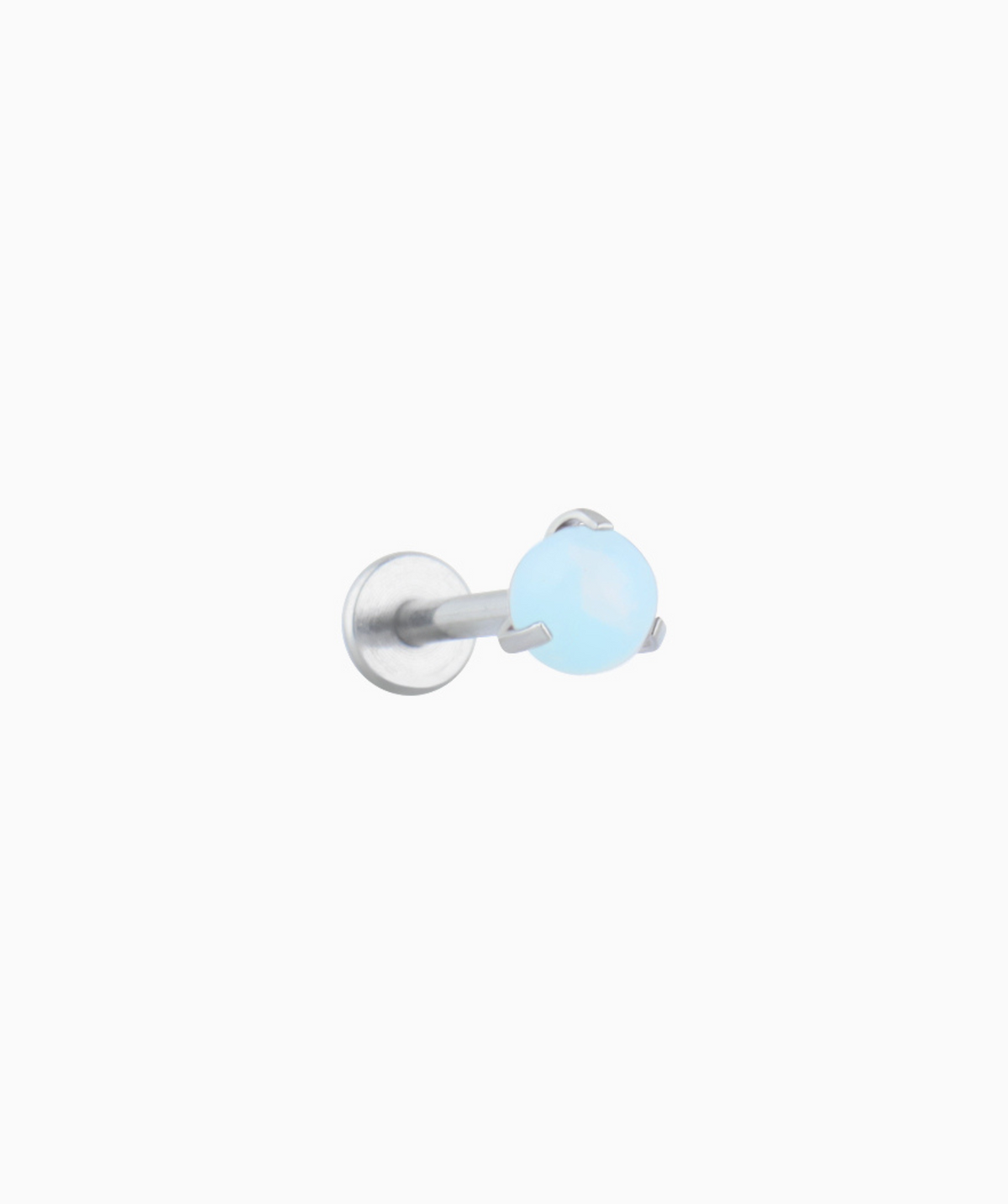 Stone Flatback Stud - Stainless Steel - Helix, Forward Helix, Upper Lobe - Oumo Jewelry