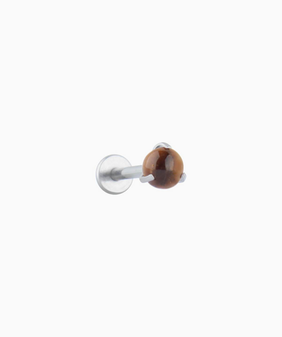 Stone Flatback Stud - Stainless Steel - Helix, Forward Helix, Upper Lobe - Oumo Jewelry