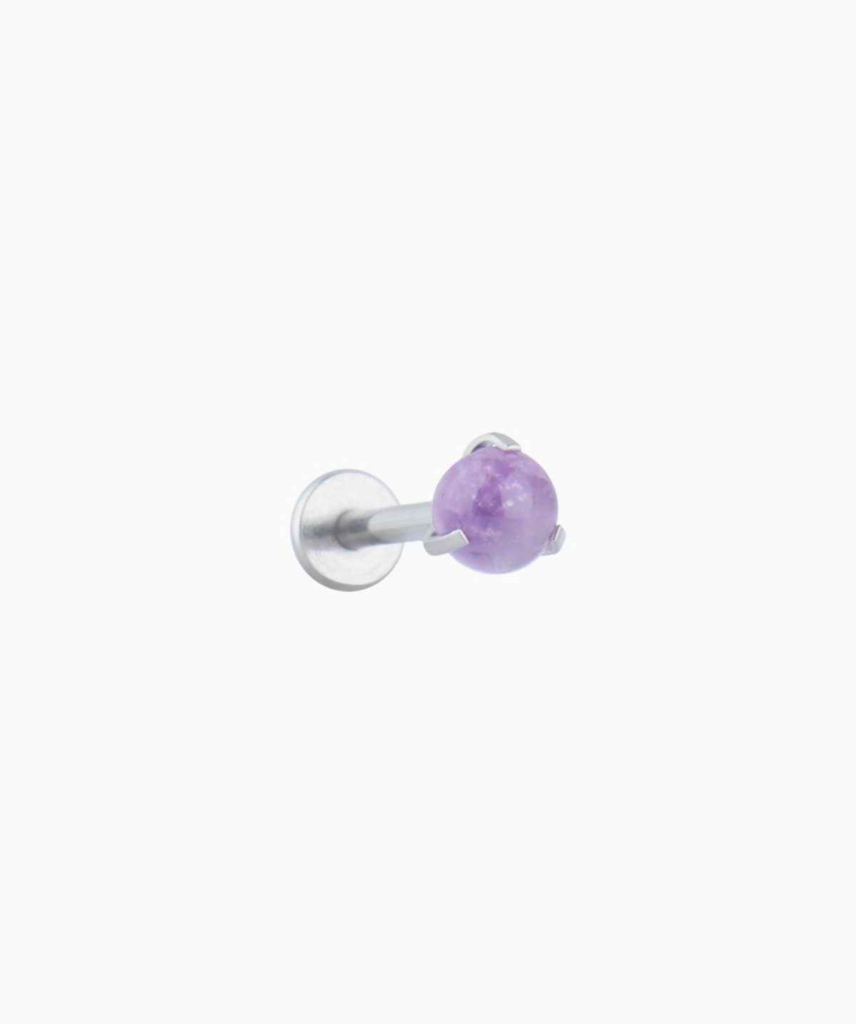 Stone Flatback Stud - Stainless Steel - Helix, Forward Helix, Upper Lobe - Oumo Jewelry