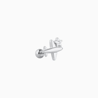 Airplane & Star Stud - OhmoJewelry
