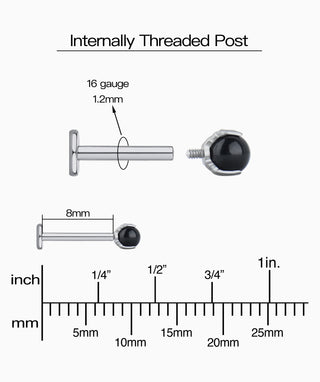 Stone Flatback Stud - OumoJewelry