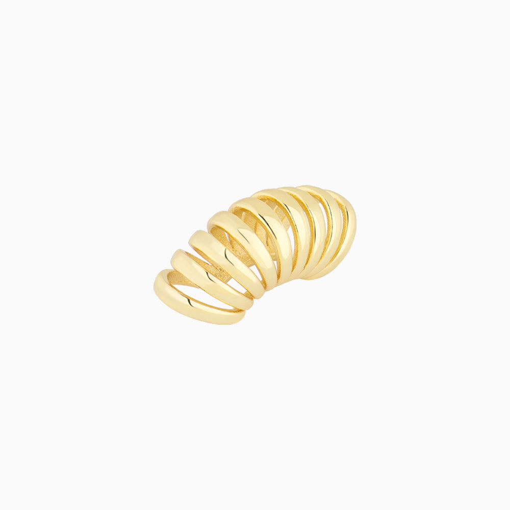 Arched Ear Cuff - Brass - Oumo Jewelry
