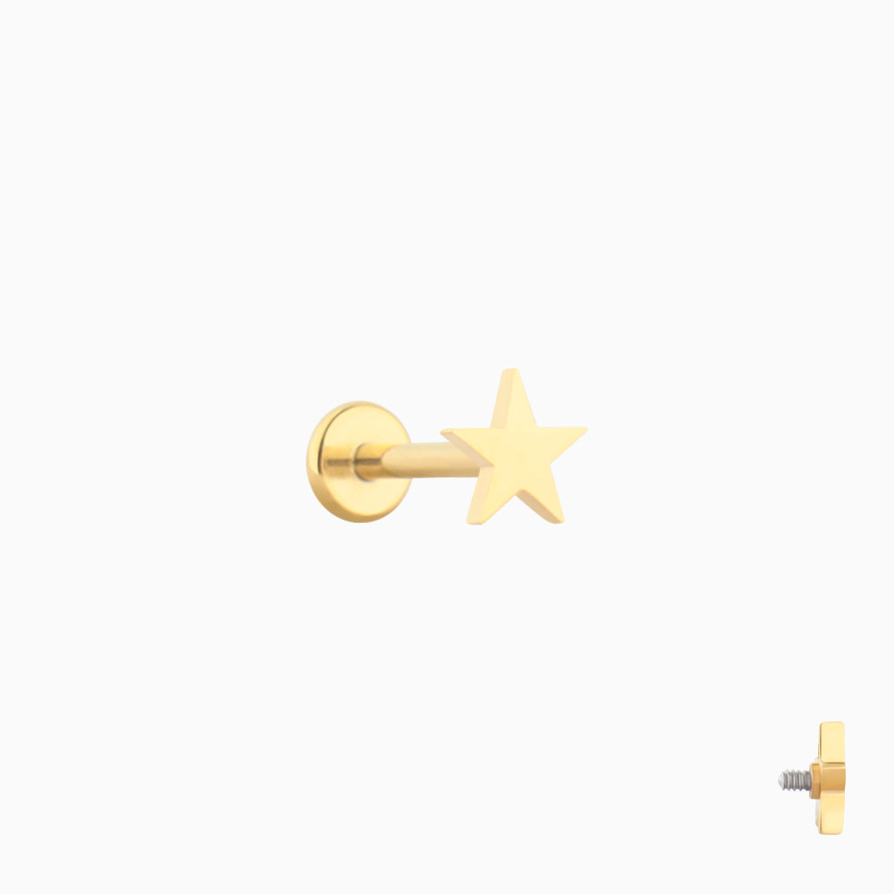 Simple Star Stud - OhmoJewelry