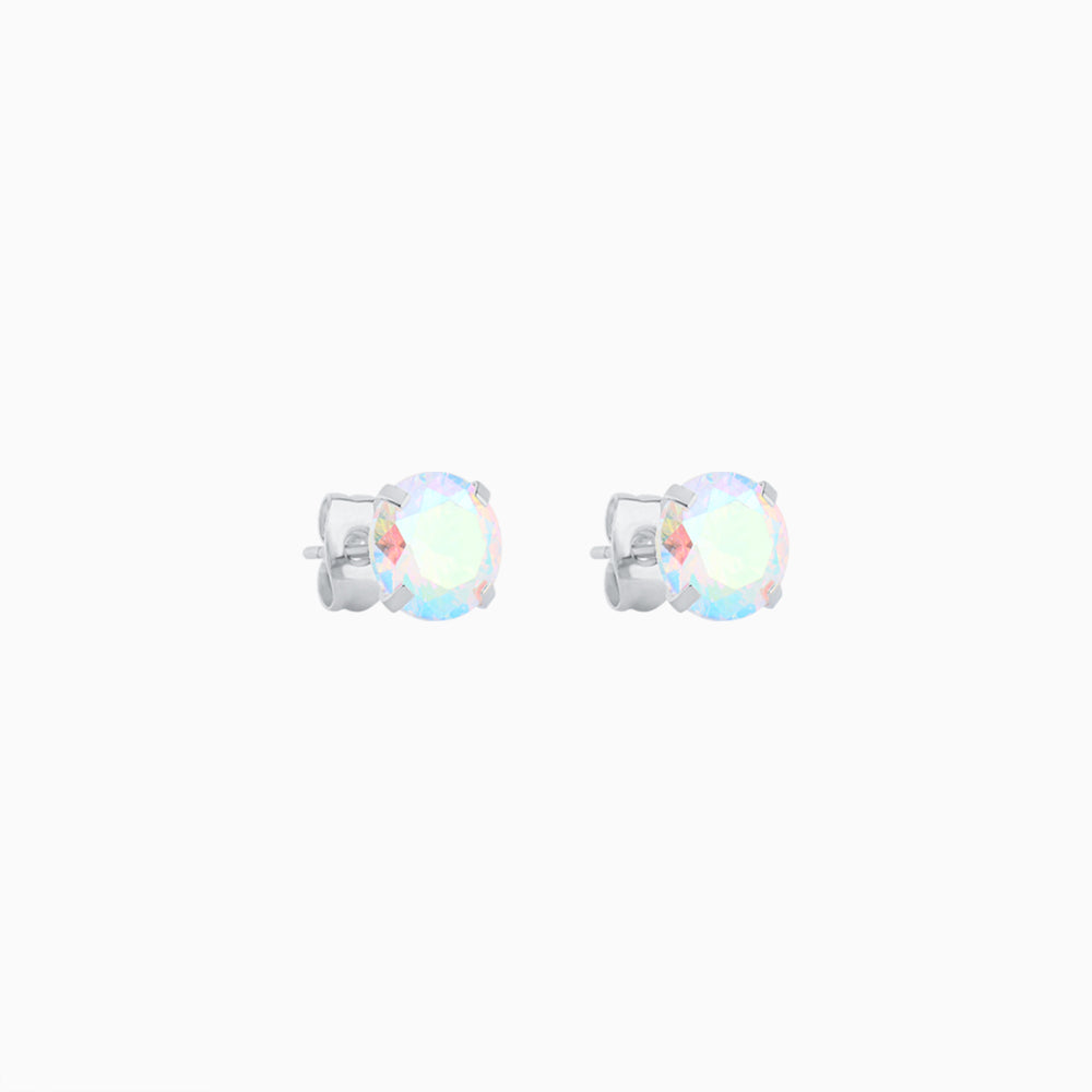 Basic Gem Studs - Stainless Steel - Oumo Jewelry