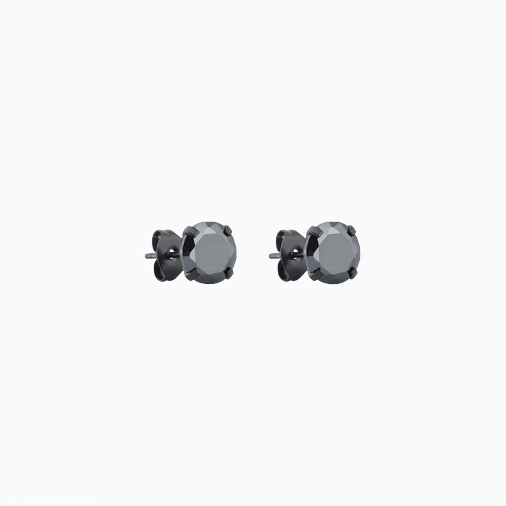 Basic Gem Studs - Stainless Steel - Oumo Jewelry