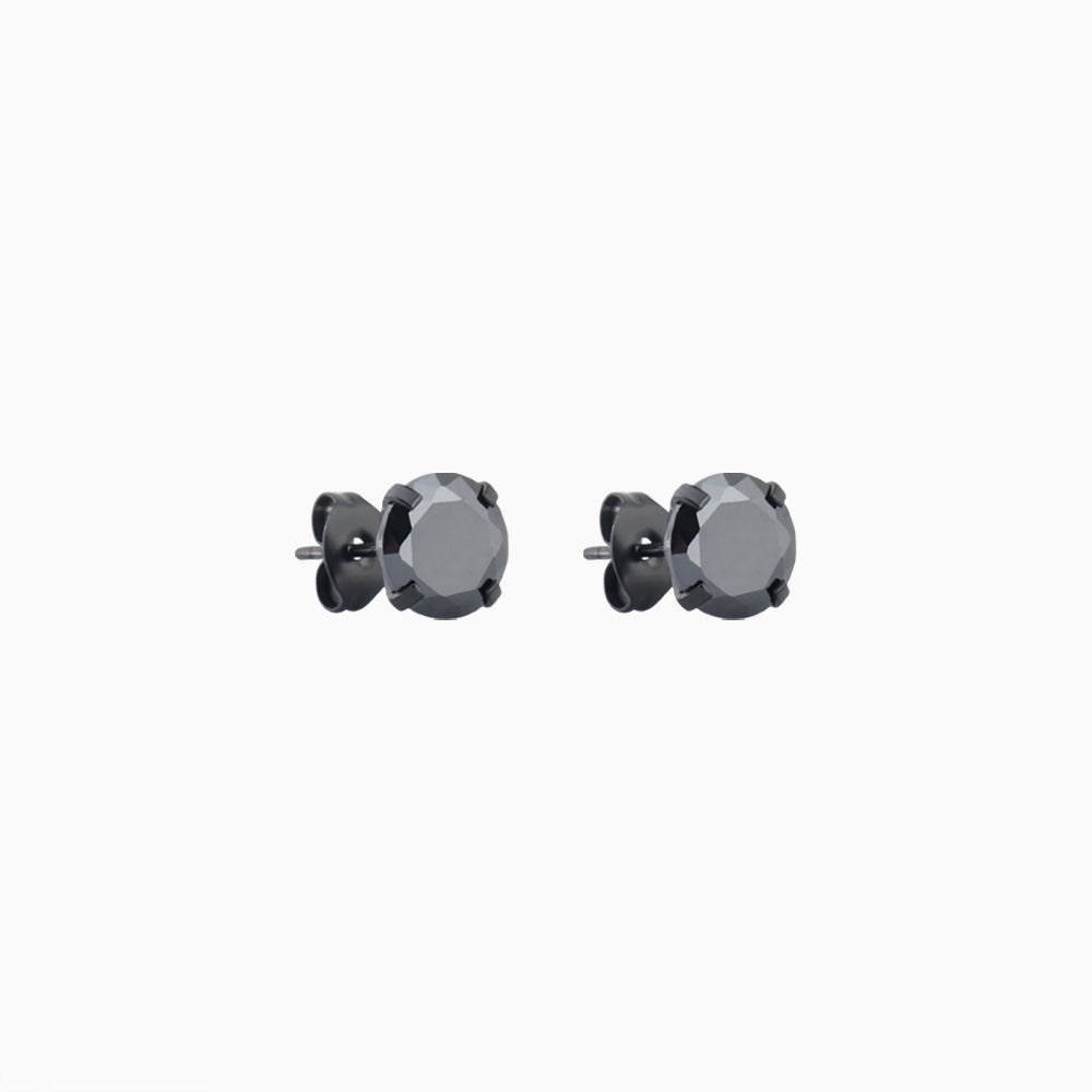 Basic Gem Studs - Stainless Steel - Oumo Jewelry