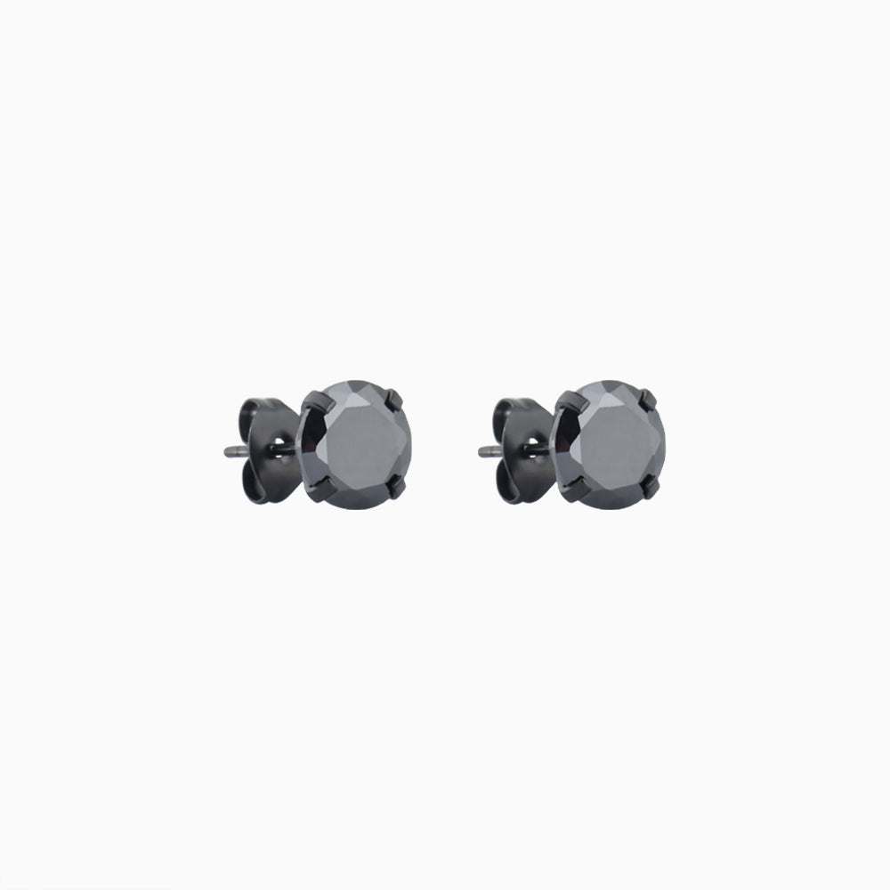 Basic Gem Studs - Stainless Steel - Oumo Jewelry