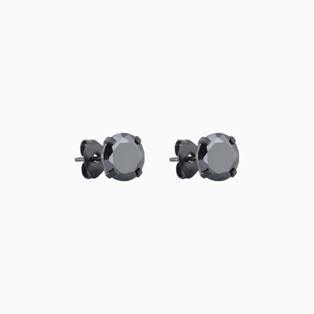 Basic Gem Studs - Stainless Steel - Oumo Jewelry