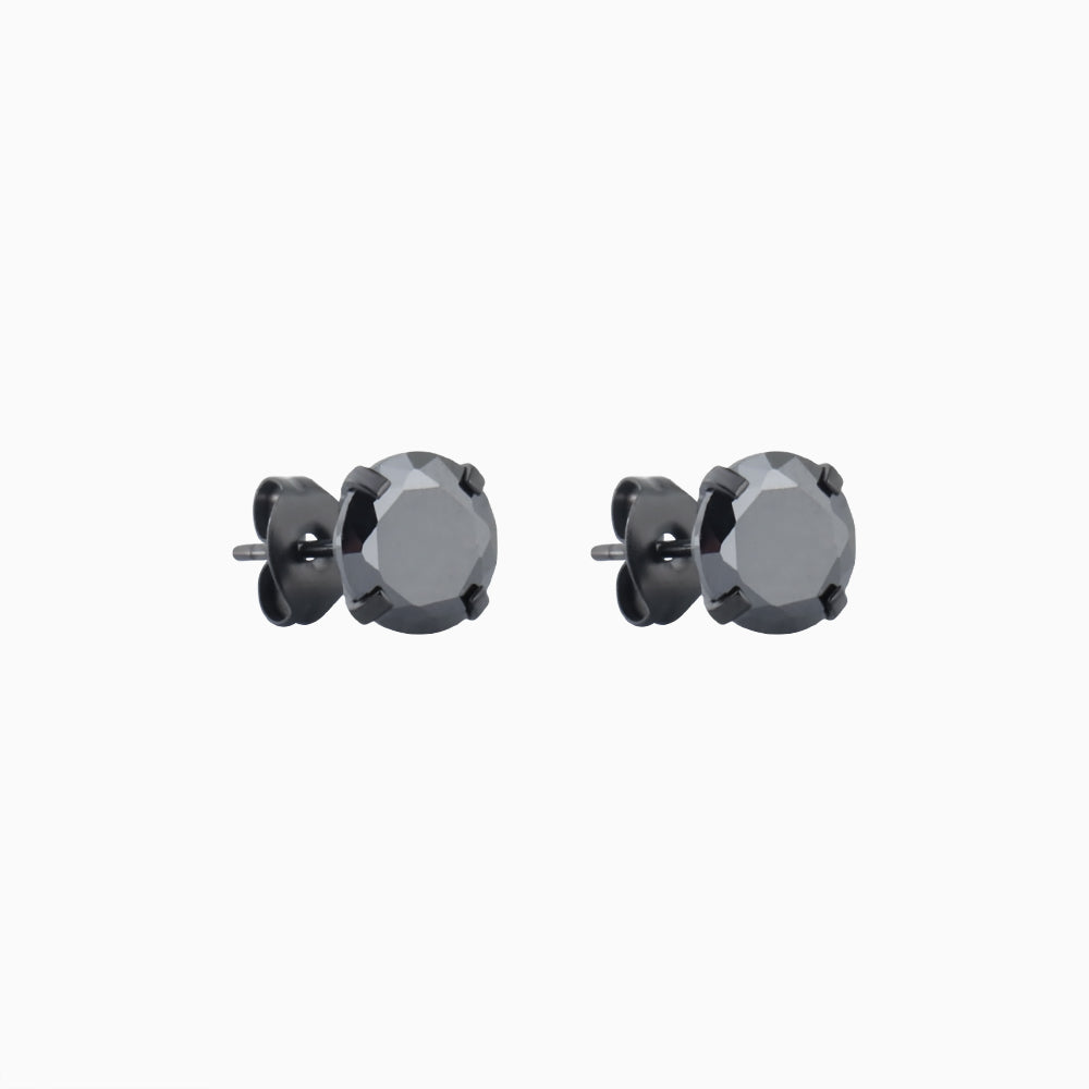 Basic Gem Studs - Stainless Steel - Oumo Jewelry