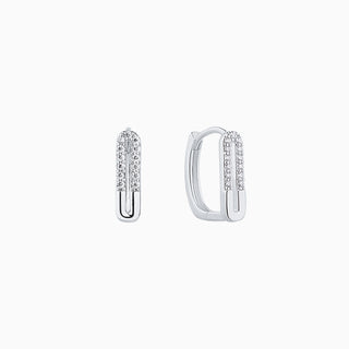 Paper Clip Hoops - OhmoJewelry
