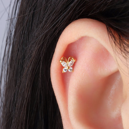 Charm Butterfly Stud - OhmoJewelry