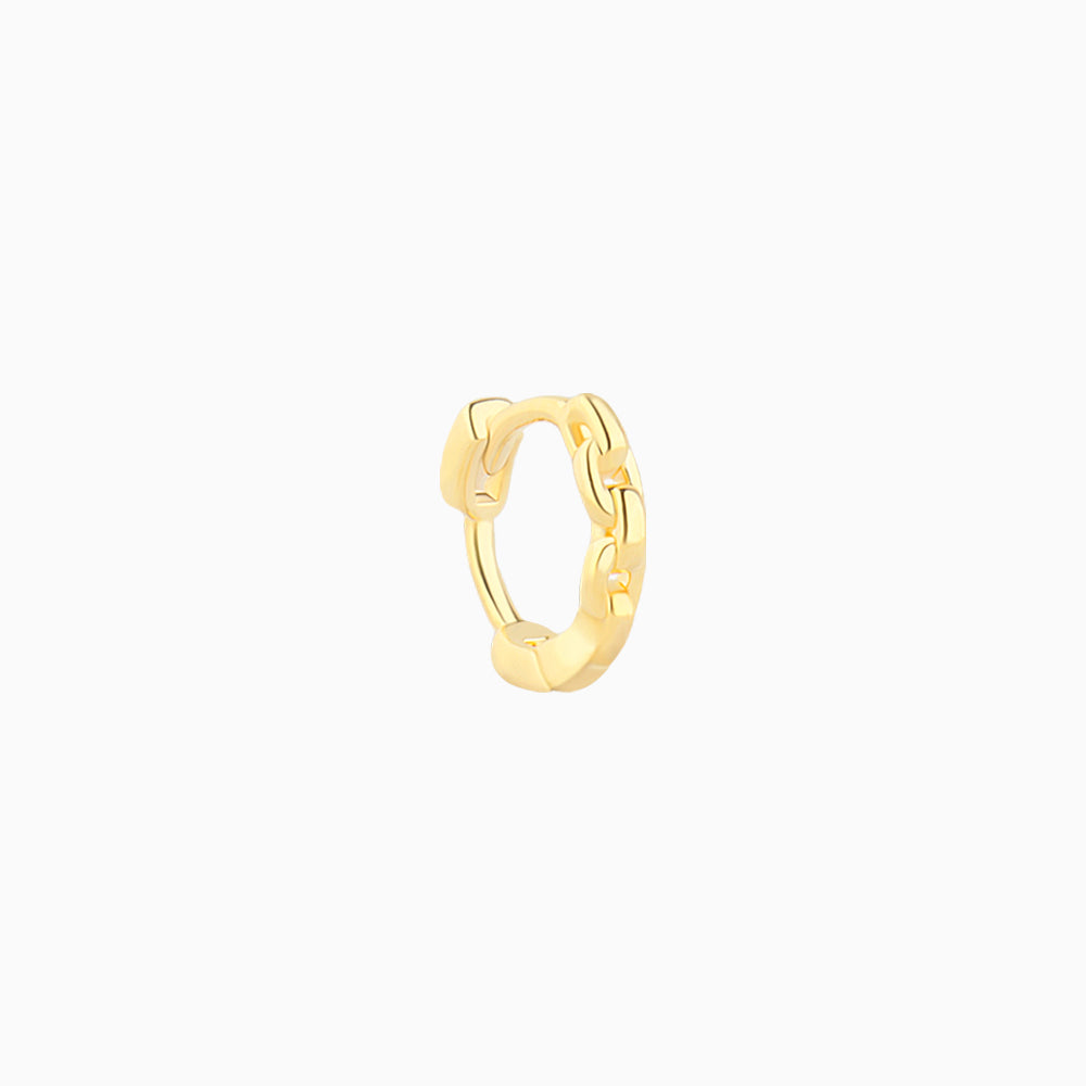 Chain Helix Hoop - Brass - Helix - Oumo Jewelry