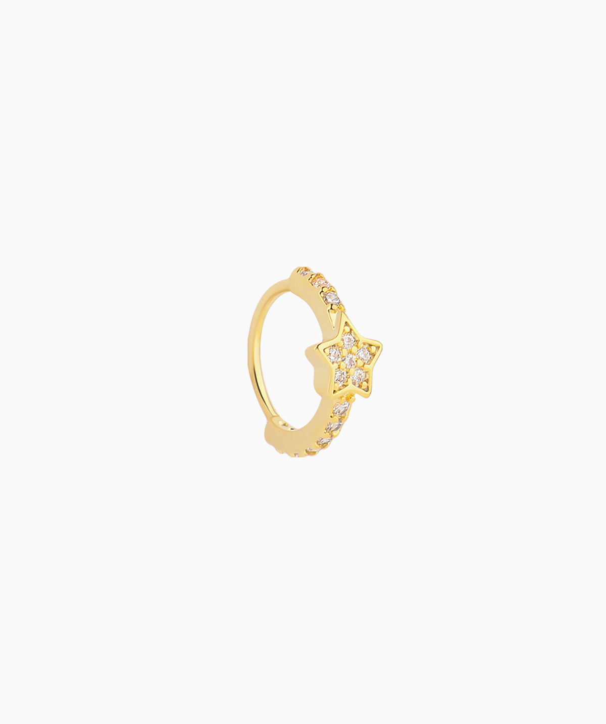 Star Seamless Ring - Brass - Septum - Oumo Jewelry