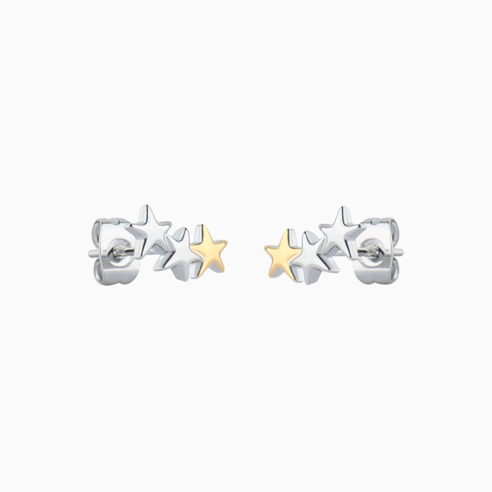 Unique Star Studs - OhmoJewelry