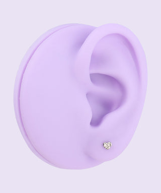Titanium Heart Flatback Stud - OumoJewelry
