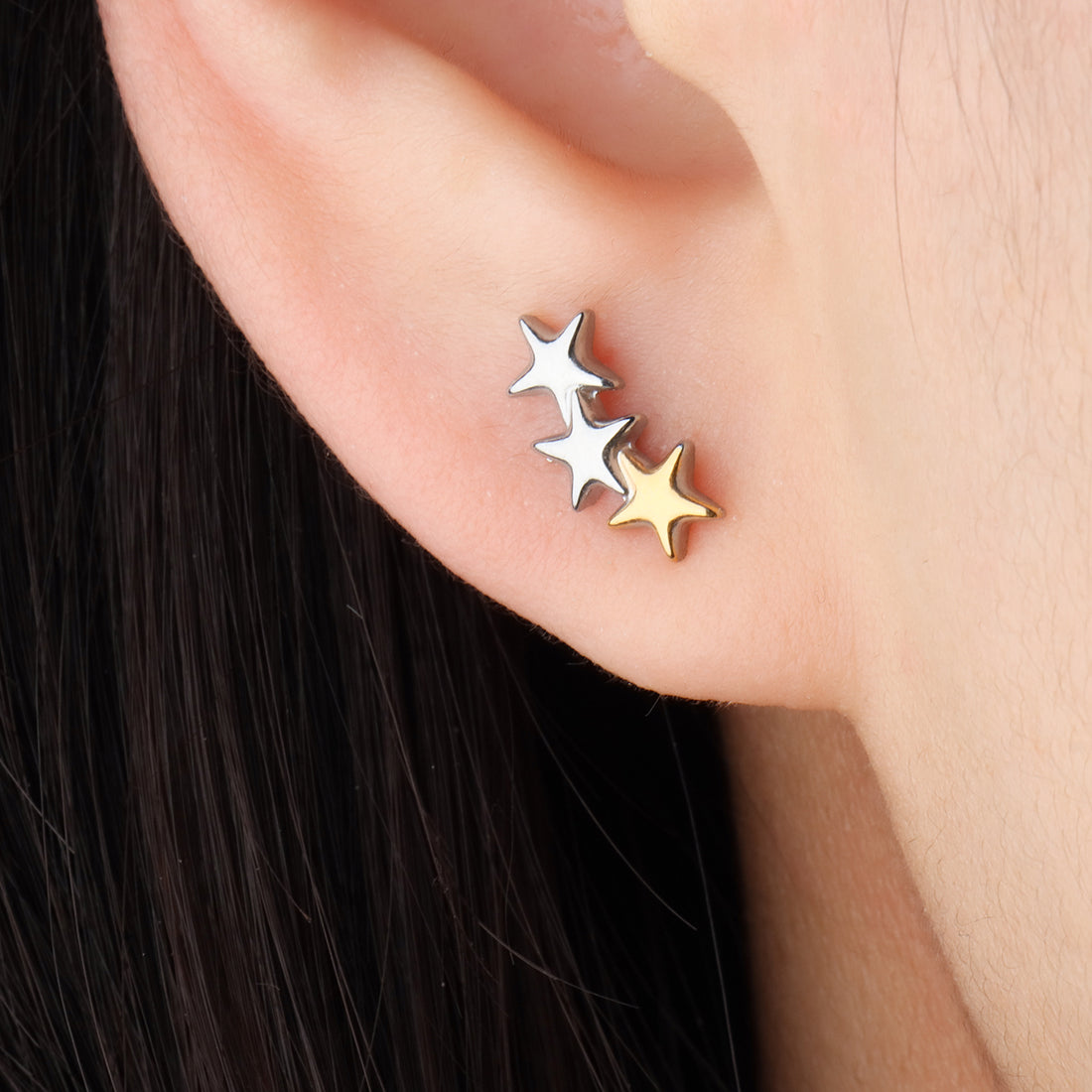 Unique Star Studs - OhmoJewelry