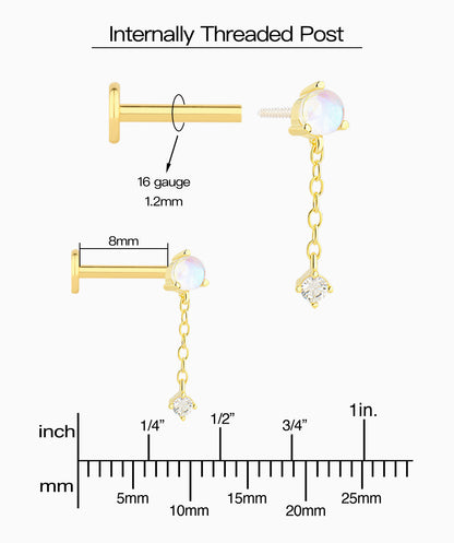 Opal Chain Drop