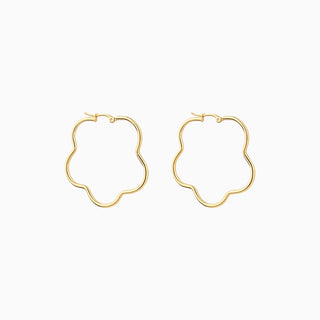 Bold Flower Hoops - OhmoJewelry
