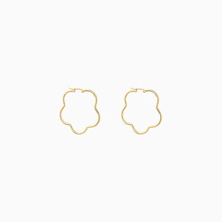 Bold Flower Hoops - OhmoJewelry