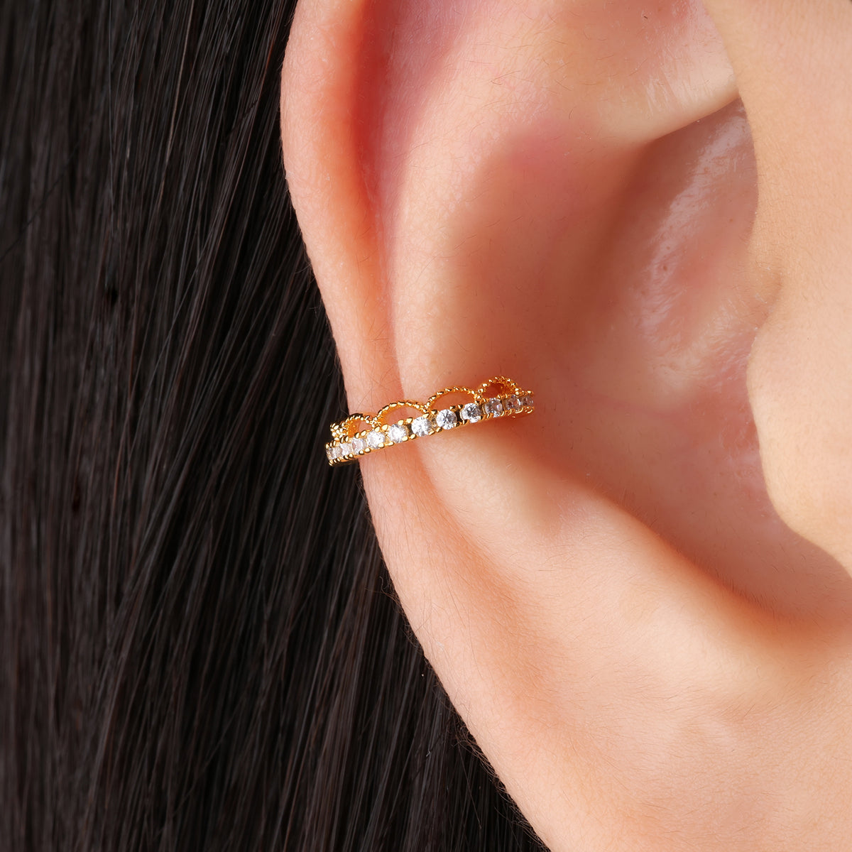 Exquisite Ear Cuff - Brass - Oumo Jewelry