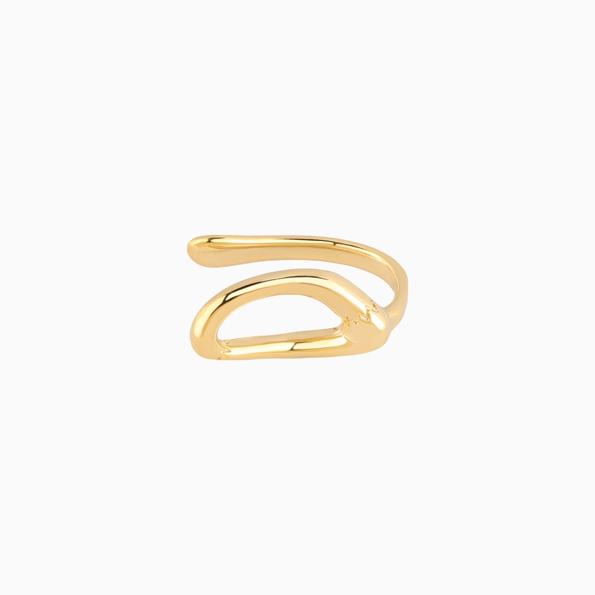 Oval Ear Cuff - Brass - Oumo Jewelry