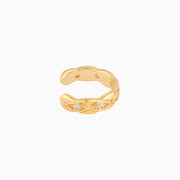 Evil Eye Ear Cuff - Brass - Oumo Jewelry