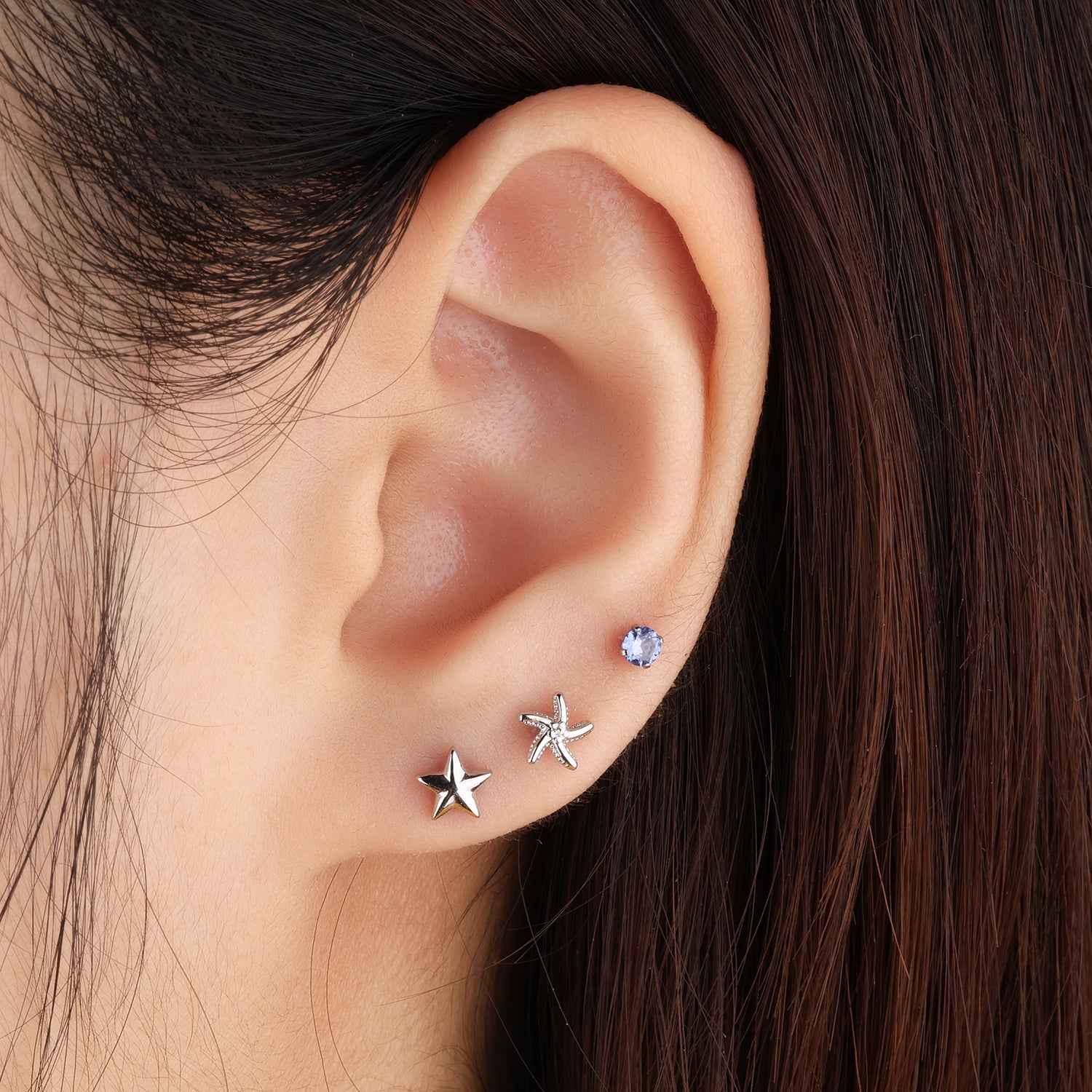 Playful Starfish Stud - OhmoJewelry