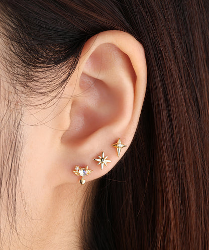 Four-Pointed Star Stud