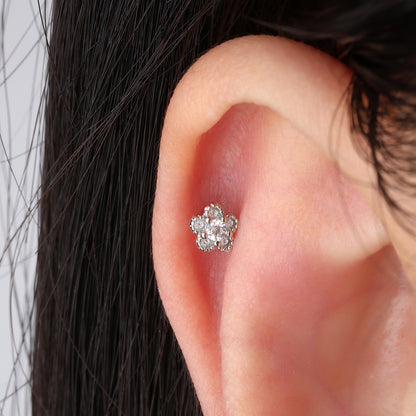 Charm Flower Stud - OhmoJewelry