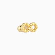 Infinite Love Stud - Stainless Steel - Upper Lobe, Helix, Flat - Oumo Jewelry