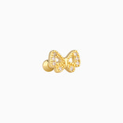 Sweet Bow Stud - Stainless Steel - Upper Lobe, Helix - Oumo Jewelry