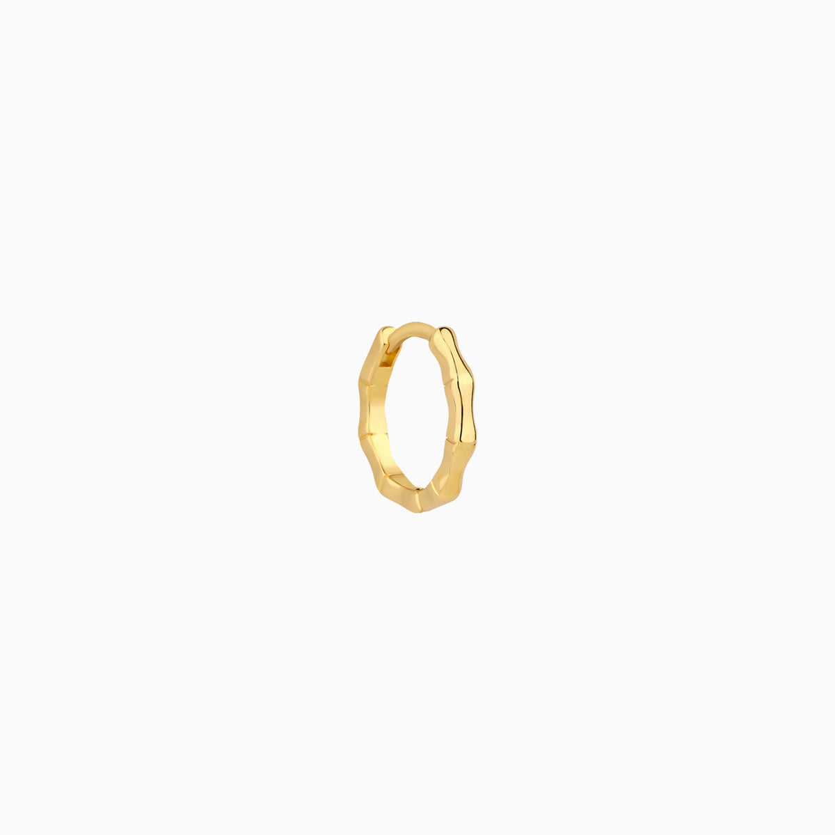 Bamboo Helix Hoop - Brass - Lobe, Upper Lobe, Helix - Oumo Jewelry