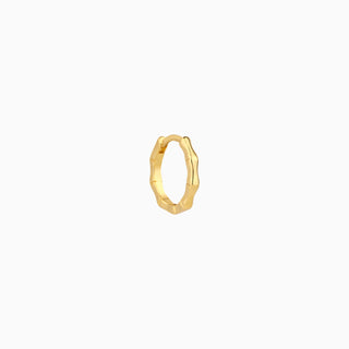 Bamboo Helix Hoop - OhmoJewelry