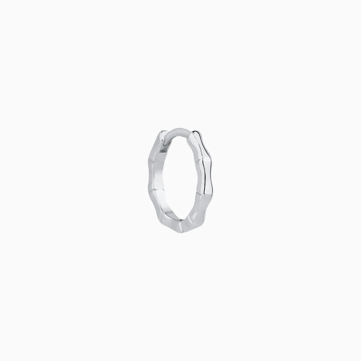 Bamboo Helix Hoop - Brass - Lobe, Upper Lobe, Helix - Oumo Jewelry