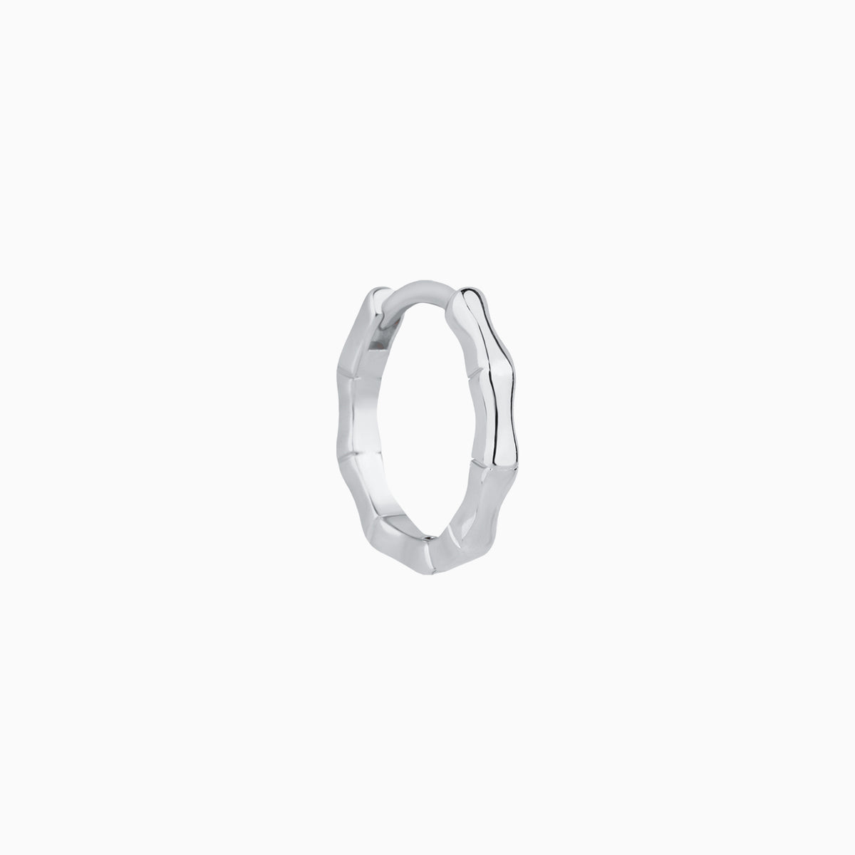 Bamboo Helix Hoop - Brass - Lobe, Upper Lobe, Helix - Oumo Jewelry