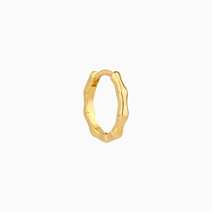 Bamboo Helix Hoop - OhmoJewelry