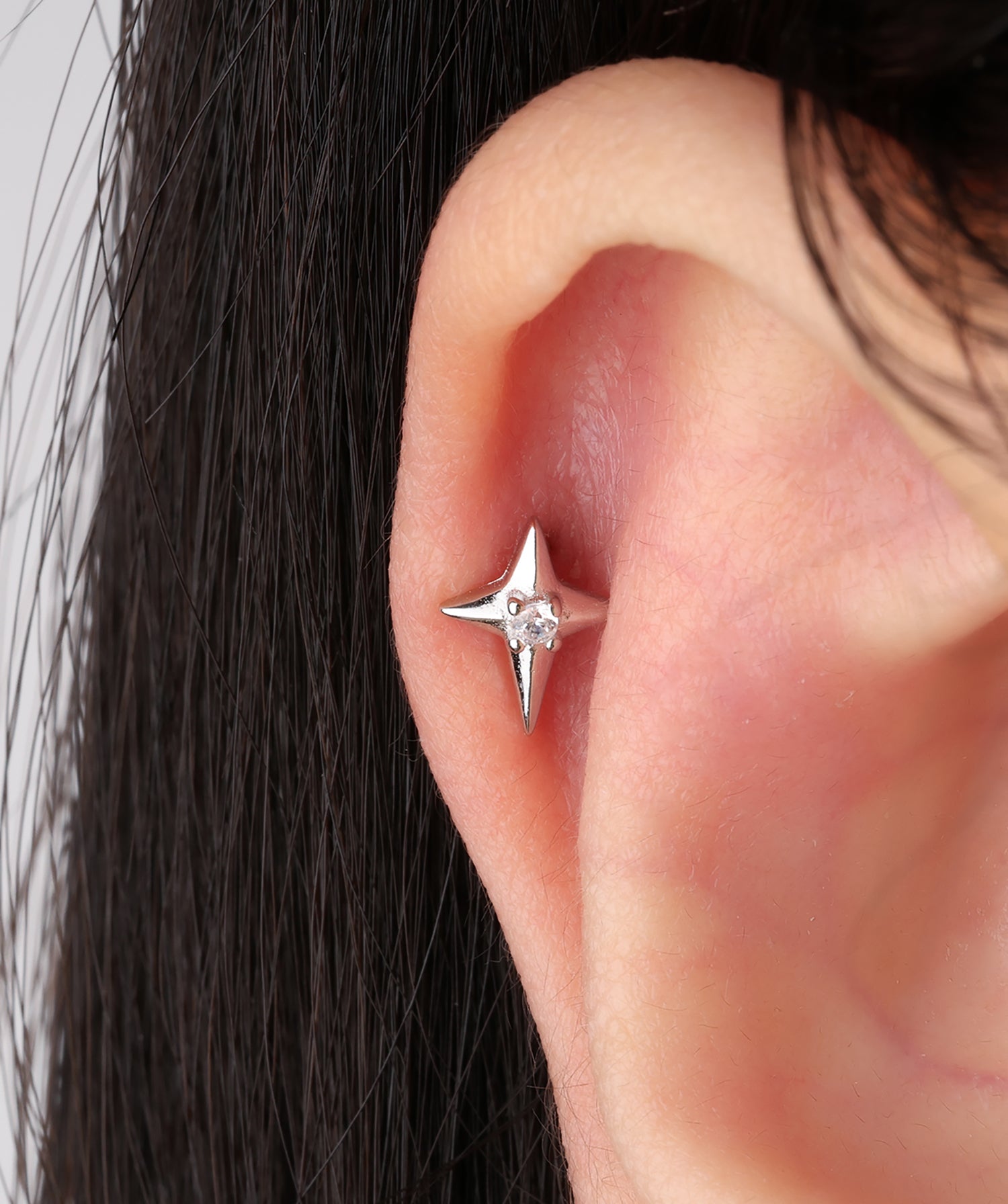 Four-Pointed Star Stud