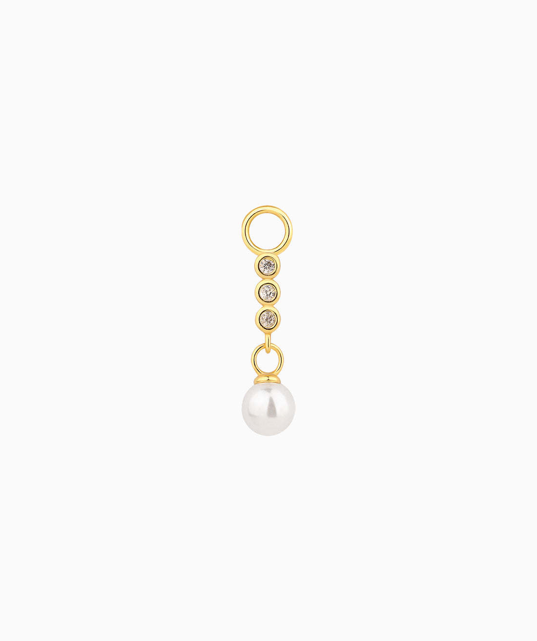 Elegant Pearl Dorp Charm