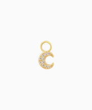 Shiny Moon Charm - Sterling Silver 925 - Oumo Jewelry