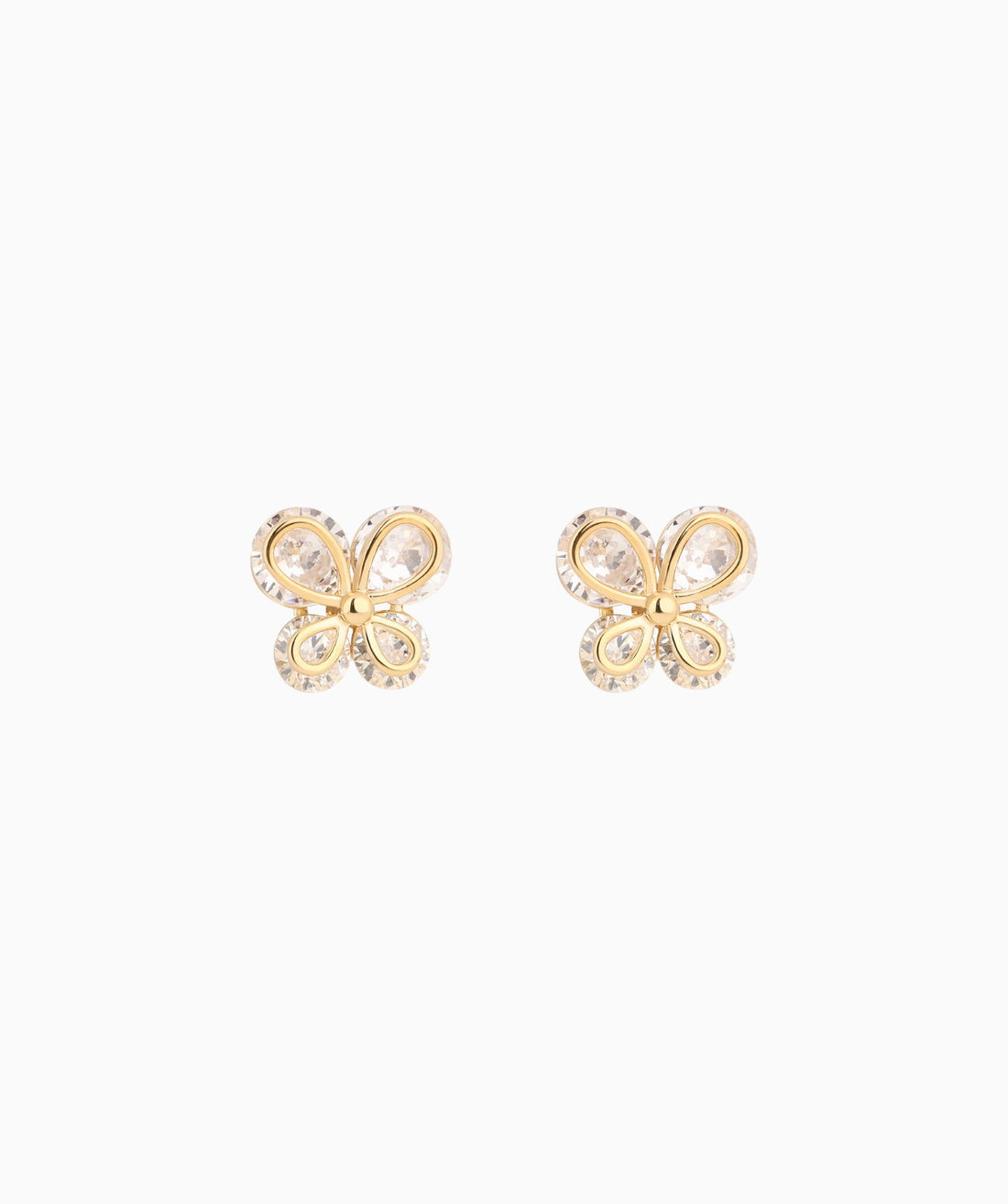 Sparkling Butterfly Studs