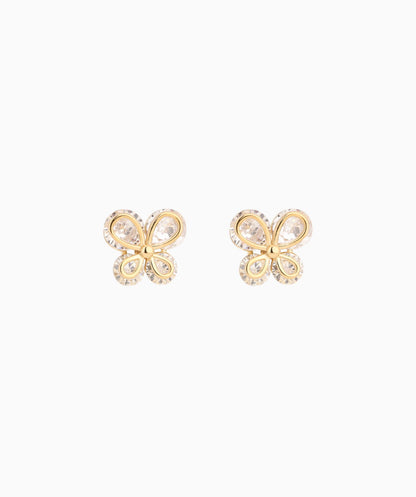 Sparkling Butterfly Studs