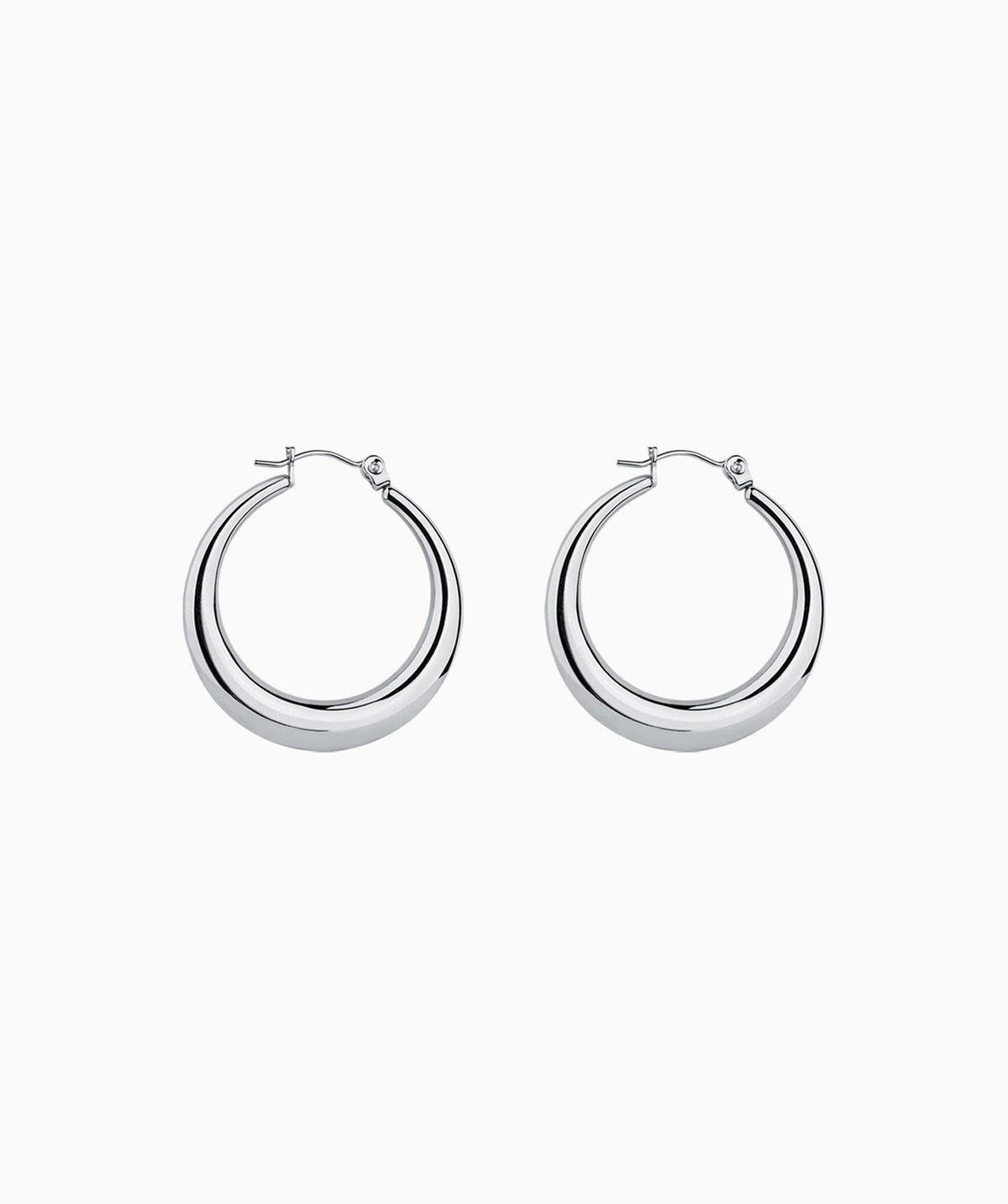 Basic Hoops - Stainless Steel - Oumo Jewelry