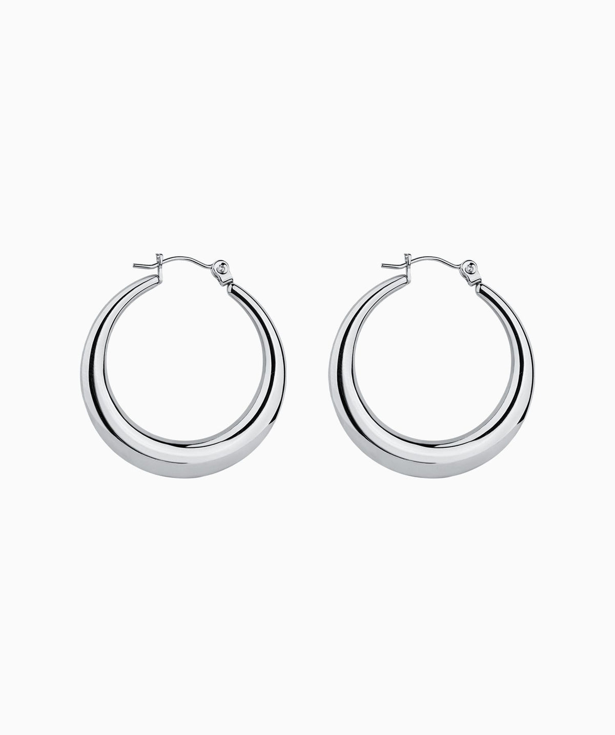 Basic Hoops - Stainless Steel - Oumo Jewelry