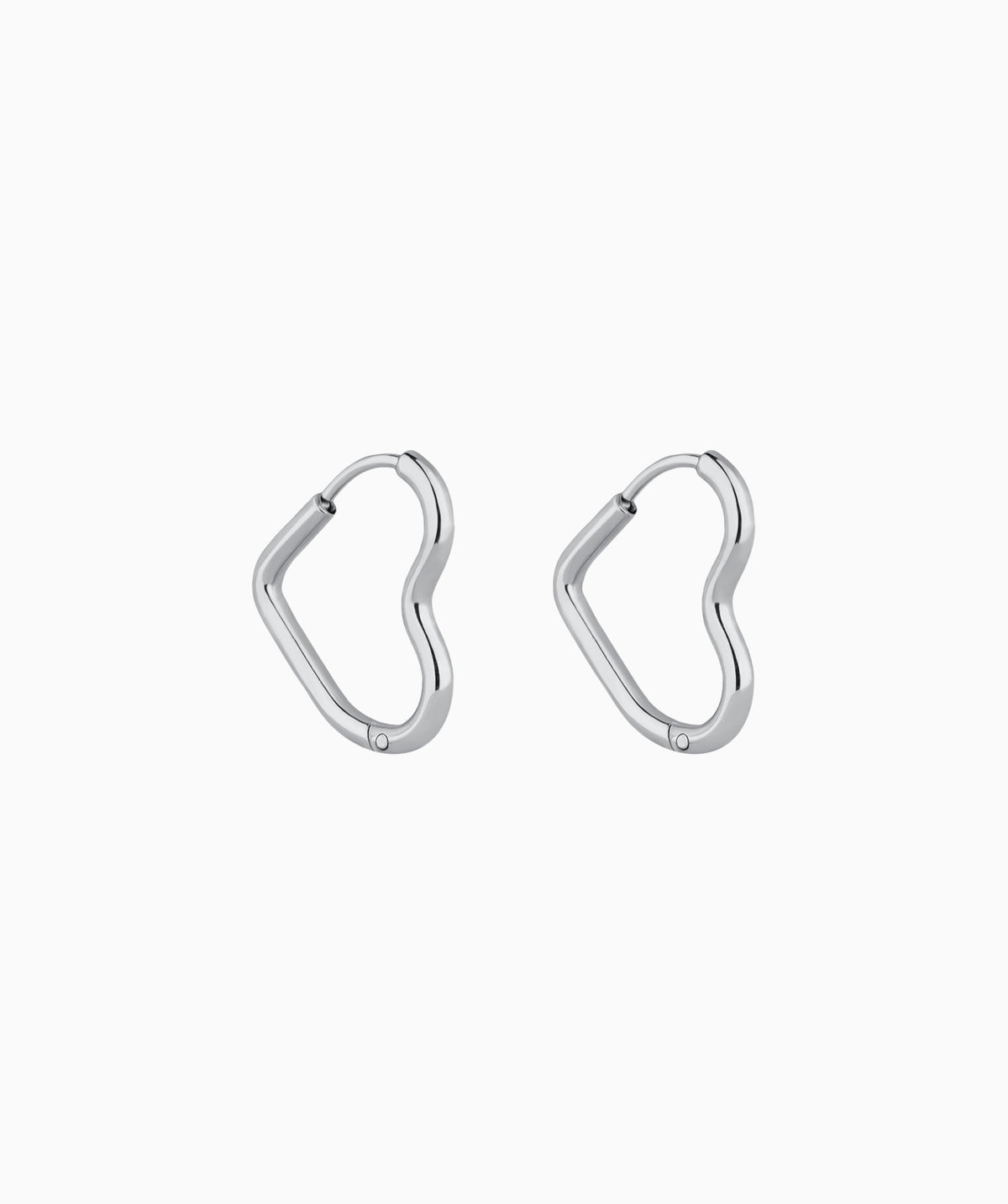 Simple Love Hoops - Stainless Steel - Oumo Jewelry